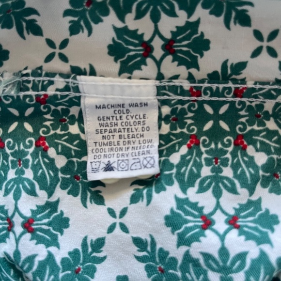 Reyn Spooner Men's XXL Button Down Shirt Cotton Hawaiian Aloha Green Holly Red - Picture 9 of 10